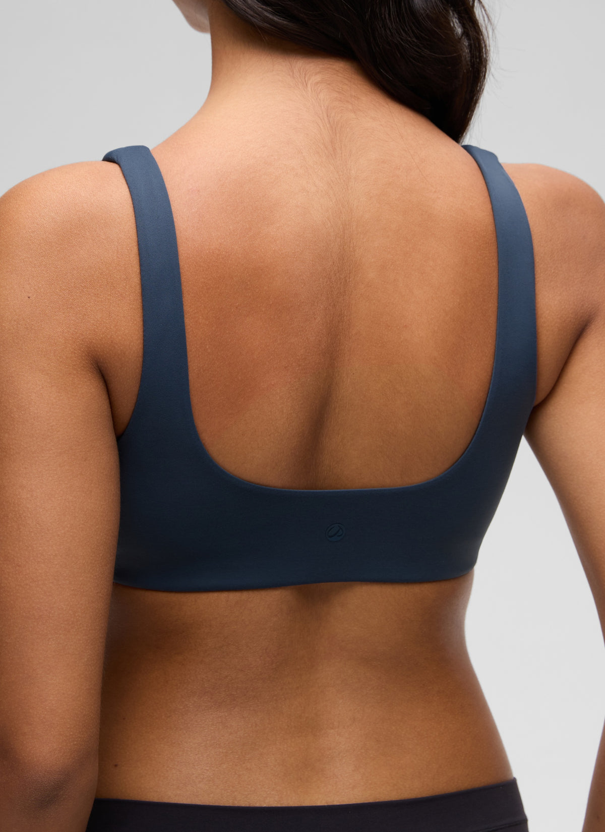 CRZ YOGA Women's Softhold Wireless Double Lined U Back Everyday Bra Sargasso @model_info:Liss