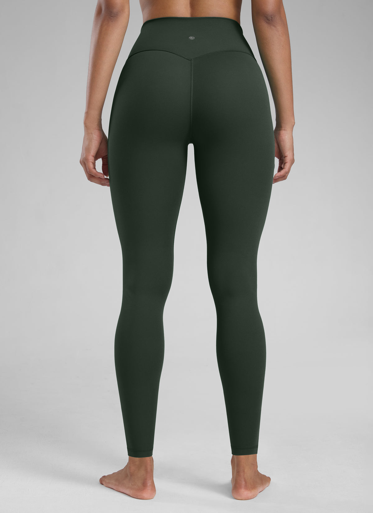 CRZ YOGA Women's Workout High Rise Butterlift Yoga Leggings 28'' Legend Green @model_info:Barbara