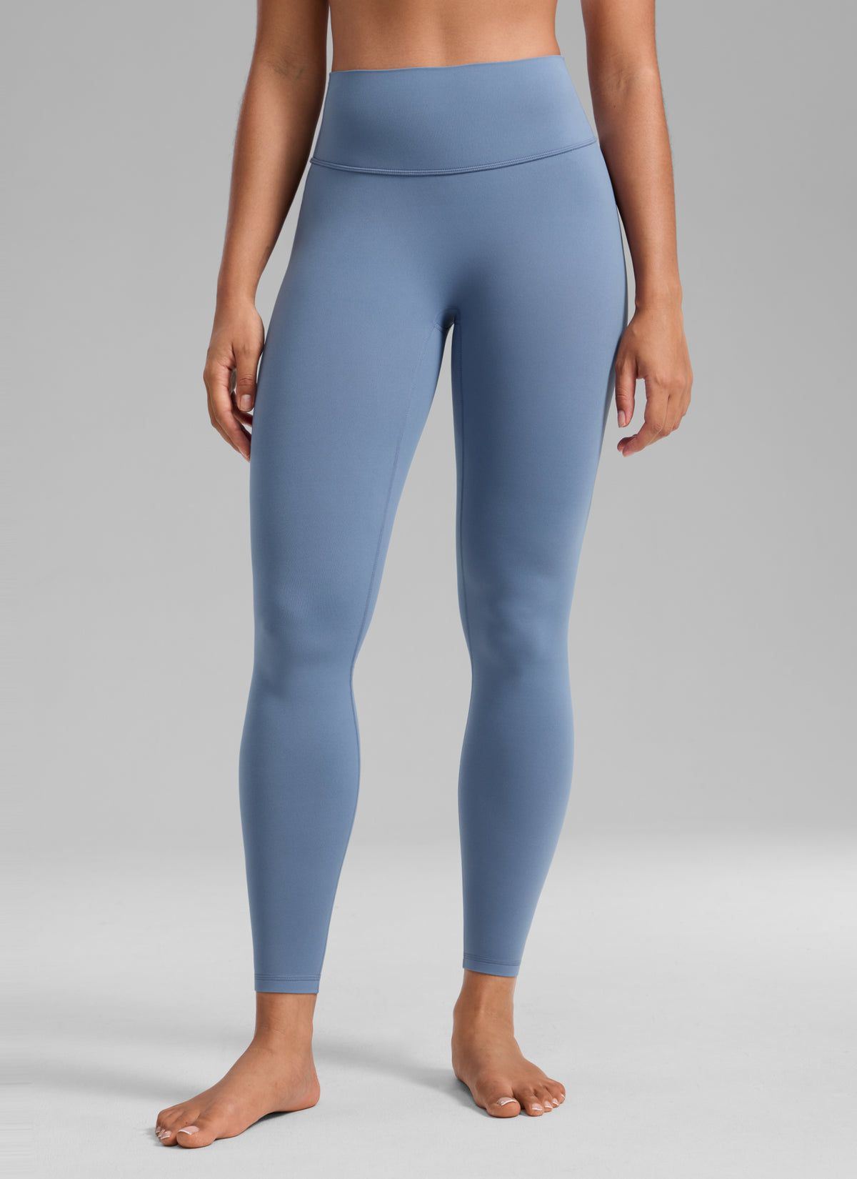 CRZ YOGA Softretch Secretsculpt™ Minor High Rise Front Seam Legging Washed Denim @model_info:F