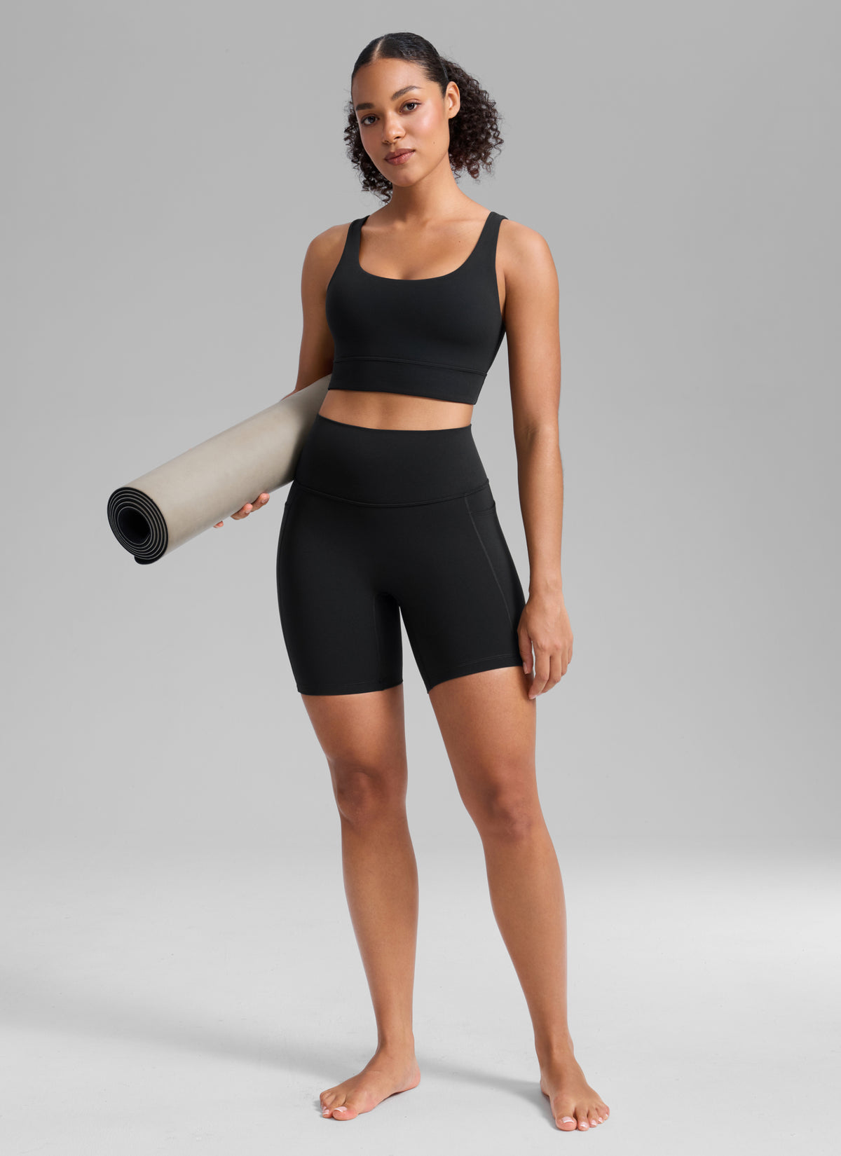 CRZ YOGA Women's SculptAir Yoga High Rise Biker Shorts 6