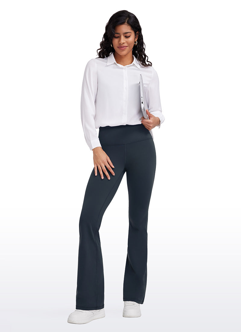 Butterluxe High Waist Flare Wide Leg Bootcut Pockets Leggings 33