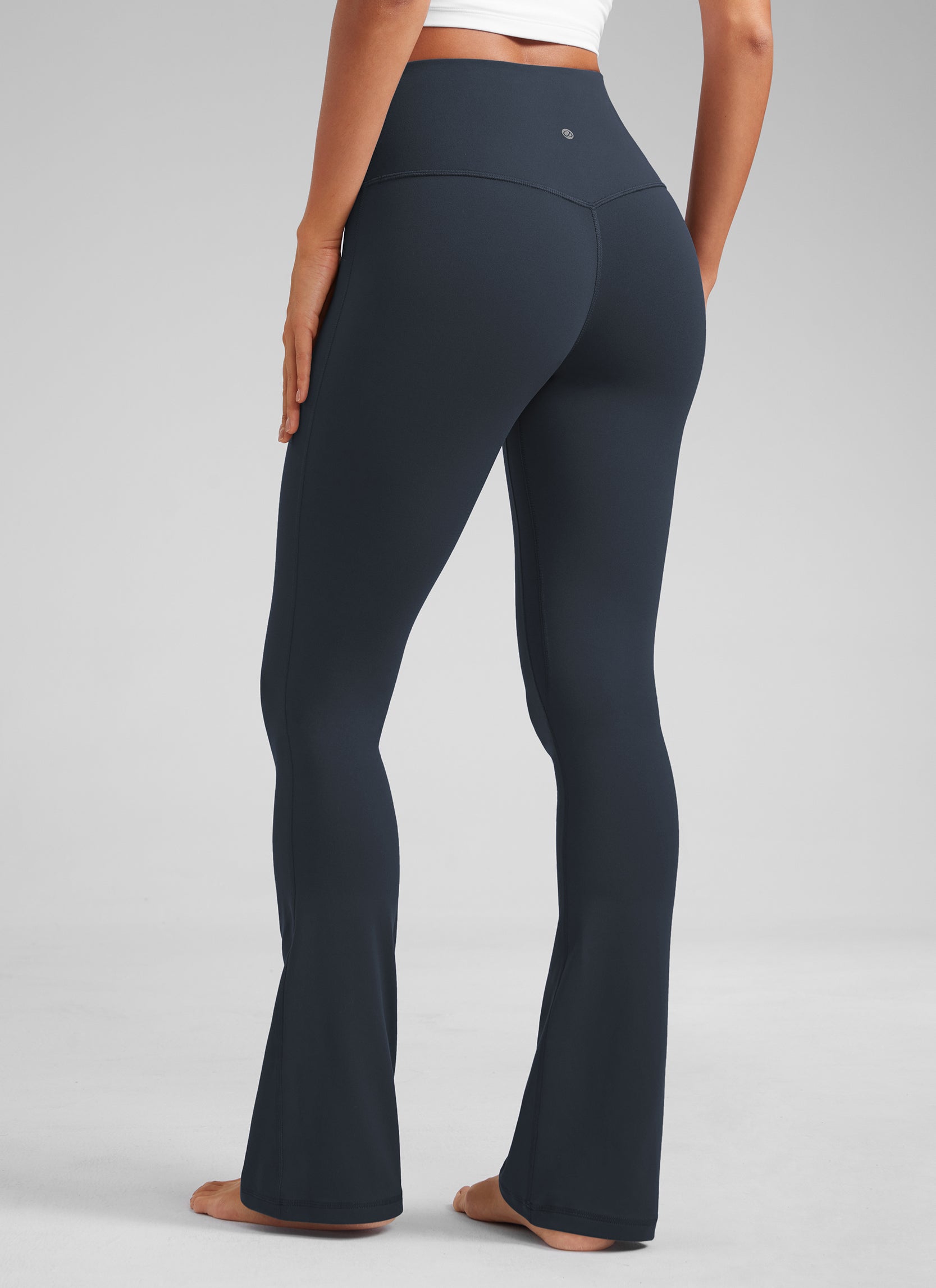CRZ YOGA Women  Butterluxe High Waist Pockets Mini Flared Leggings 32