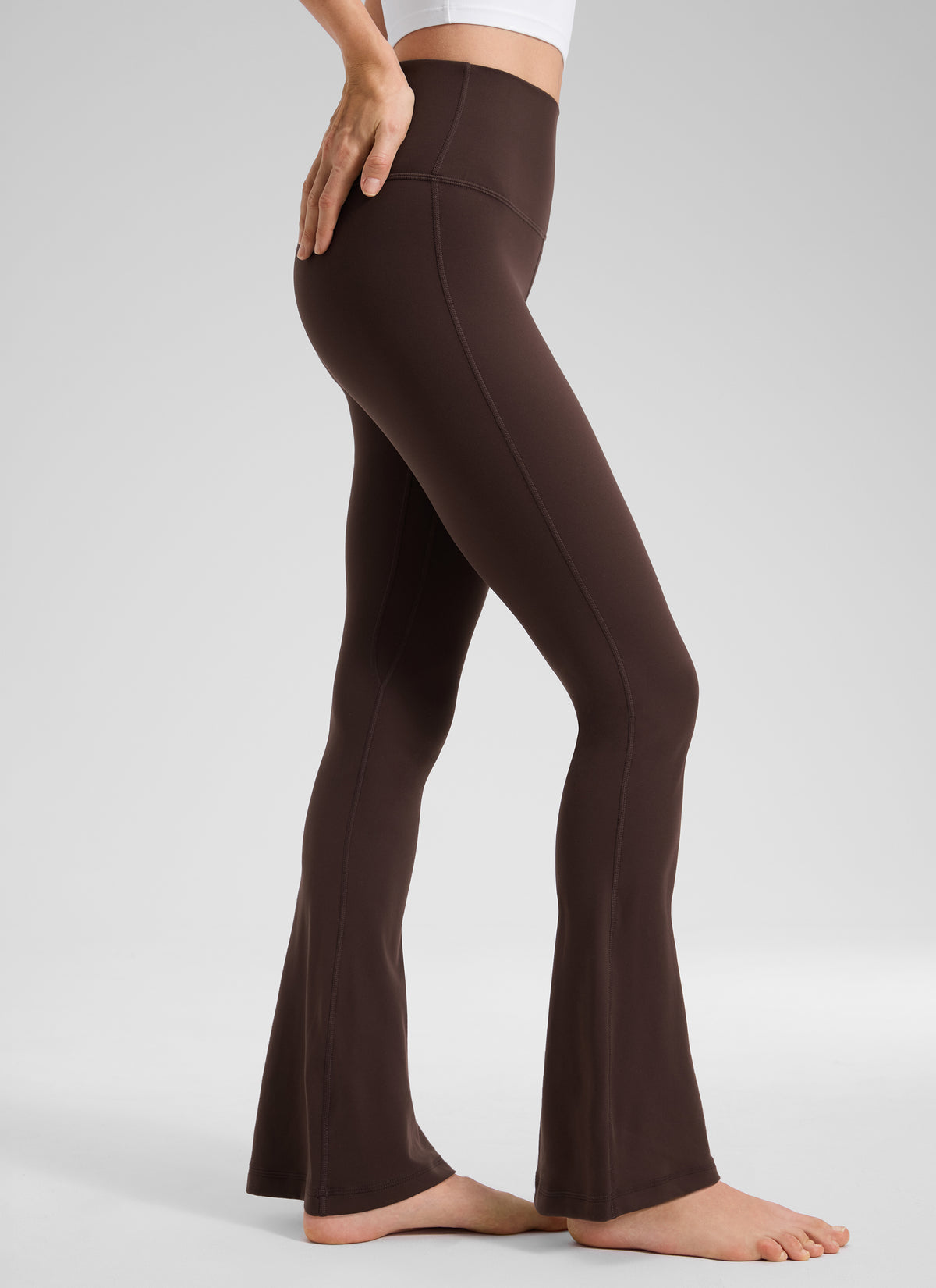 CRZ YOGA Women  Butterluxe High Waist Pockets Mini Flared Leggings 30