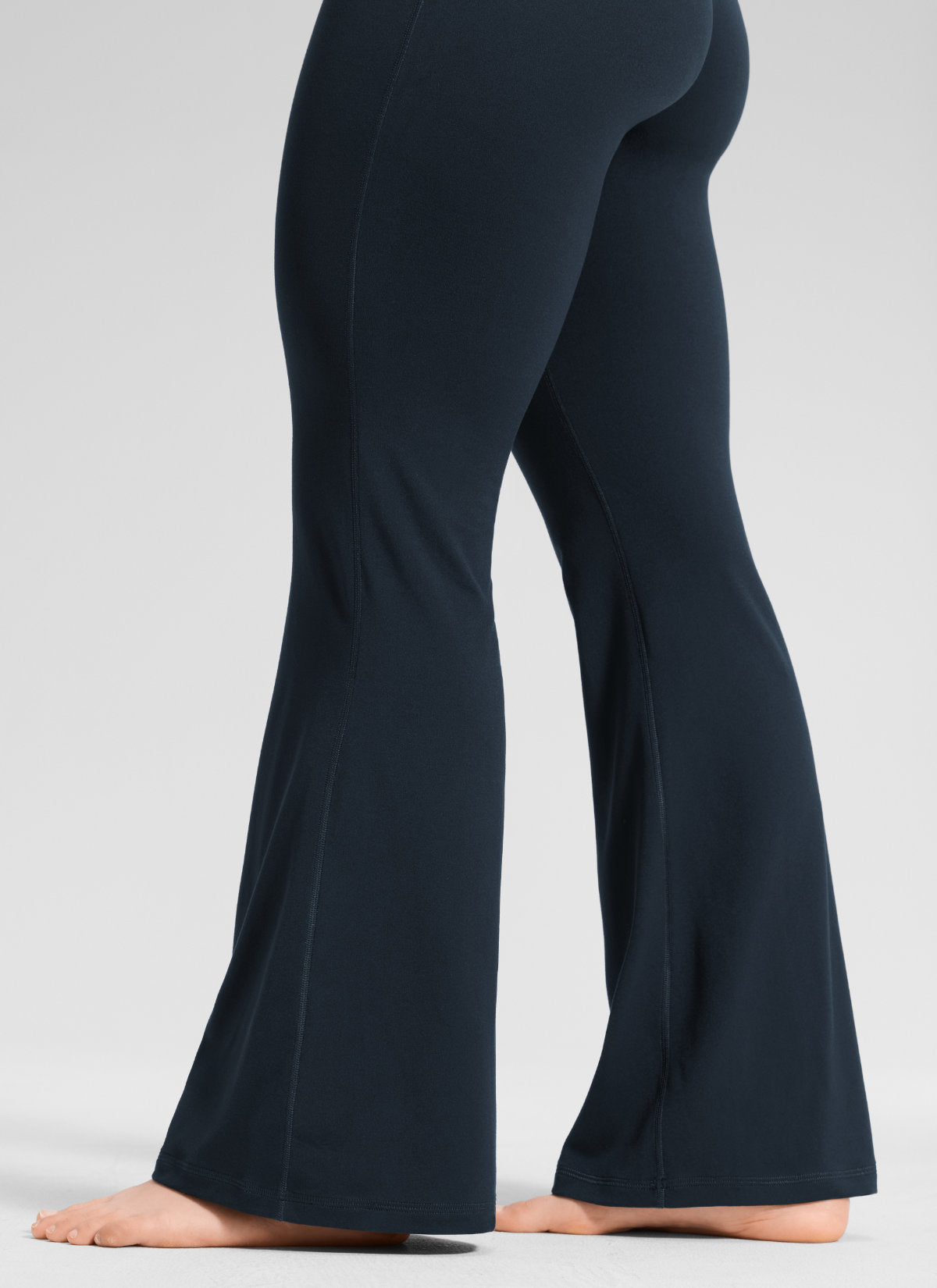CRZ YOGA Women's Softretch High Rise No Front Seam Flare Legging 29