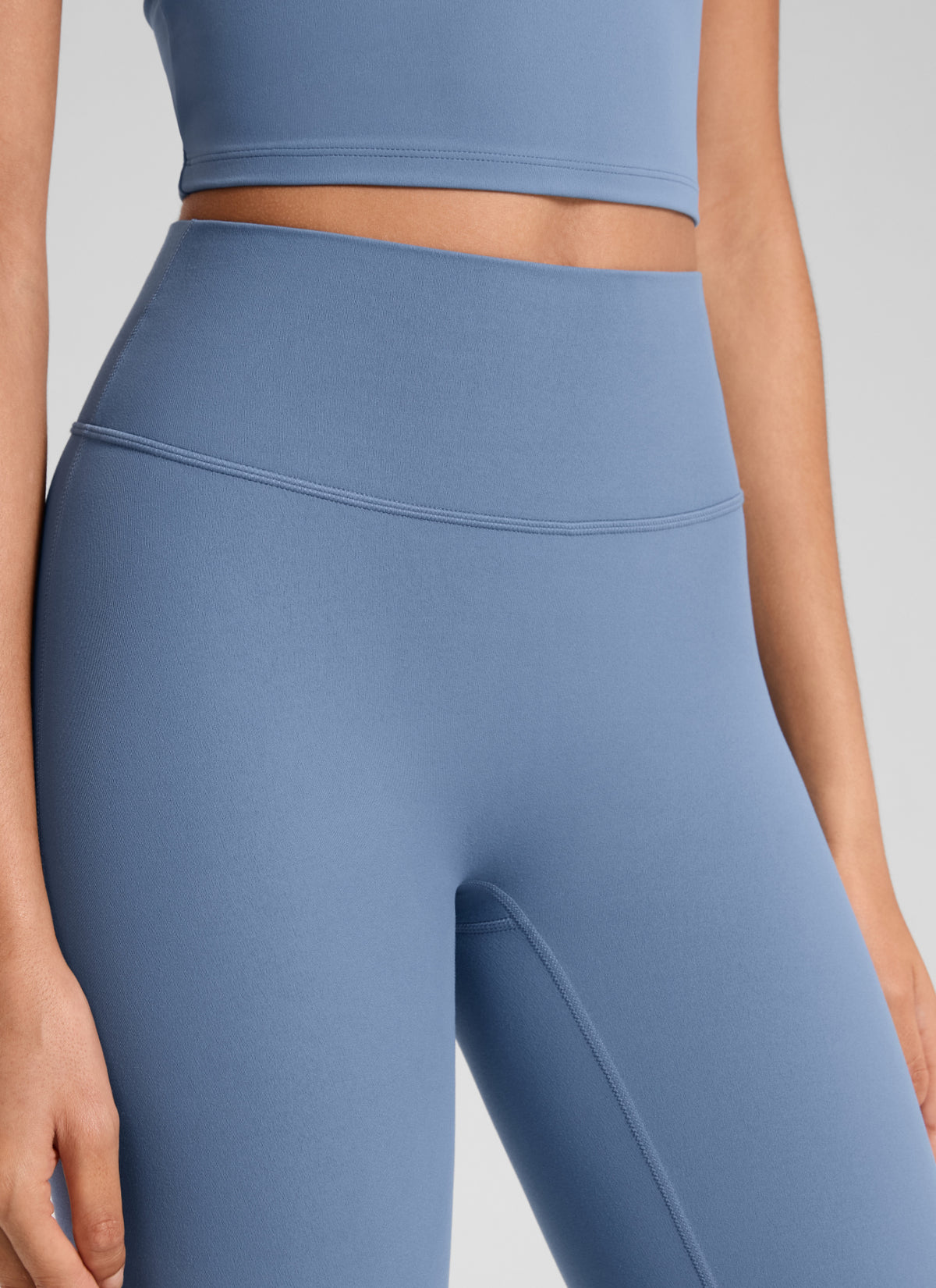 CRZ YOGA Women's Softretch High Rise No Front Seam Flare Legging 31
