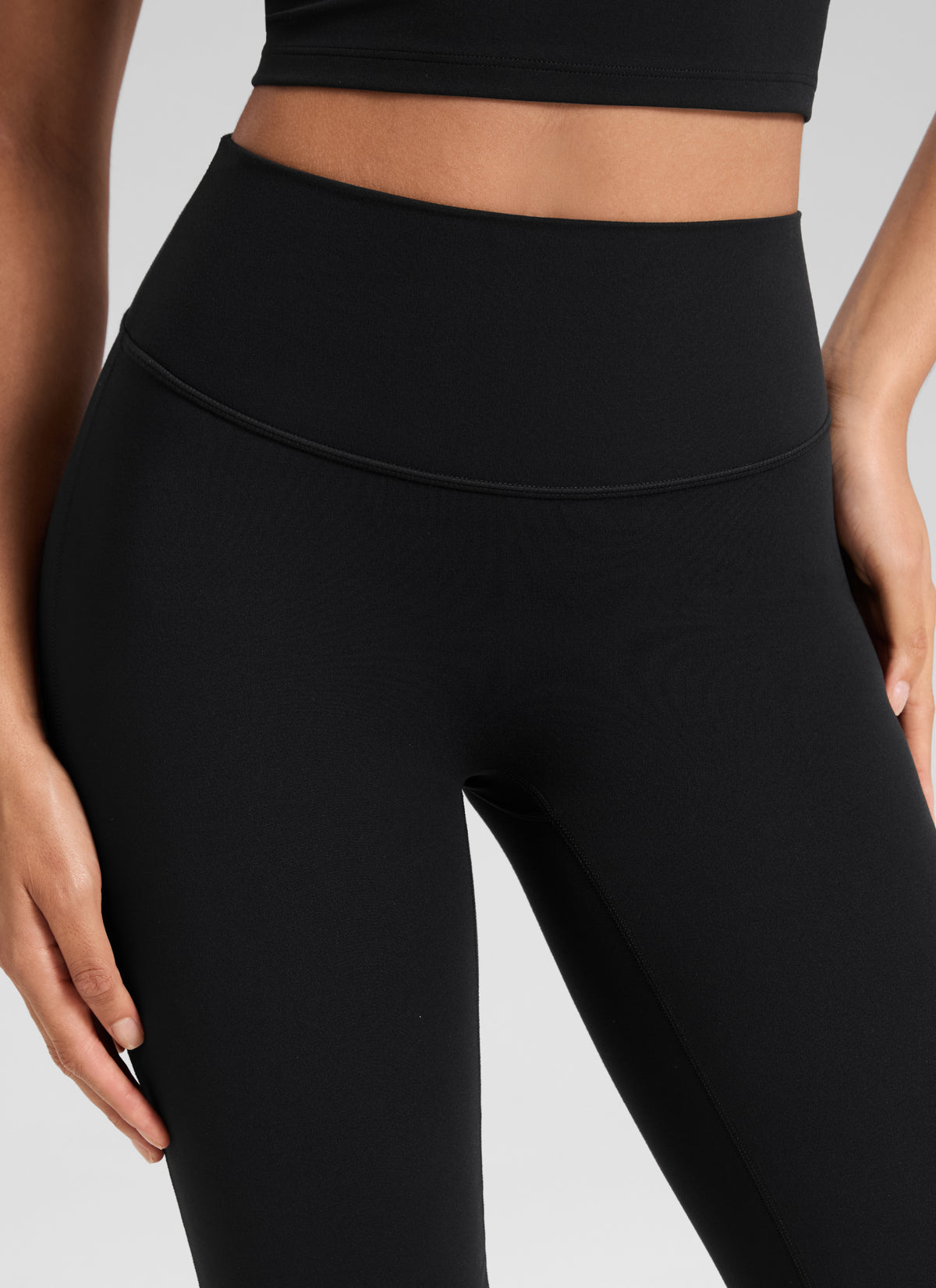 CRZ YOGA Women's Softretch High Rise No Front Seam Flare Legging 33
